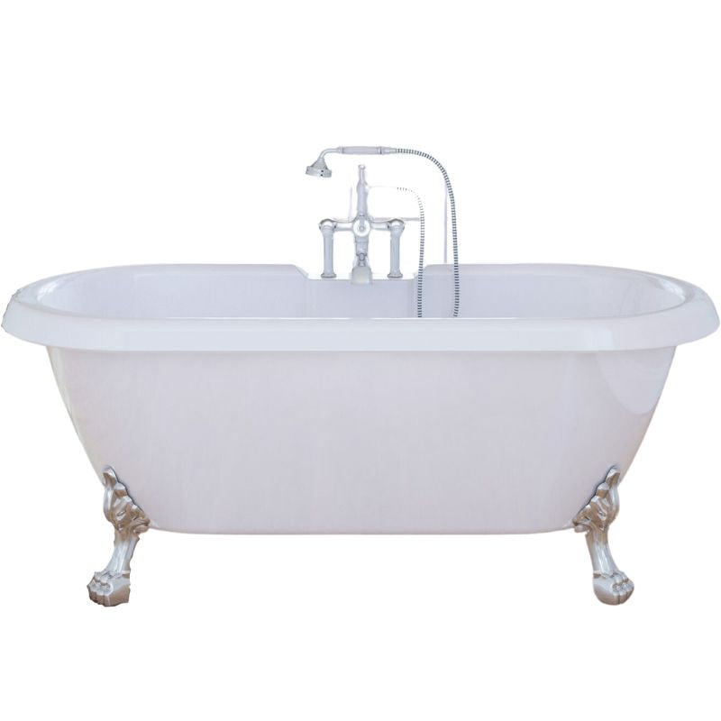 Royce Morgan Kensington 1495 x 785 Double Ended Freestanding Clawfoot Bathtub