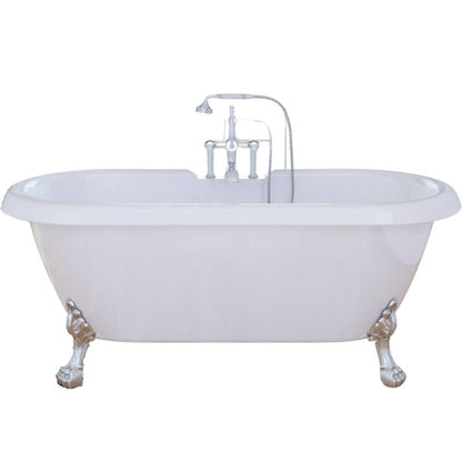Royce Morgan Kensington 1495 x 785 Double Ended Freestanding Clawfoot Bathtub