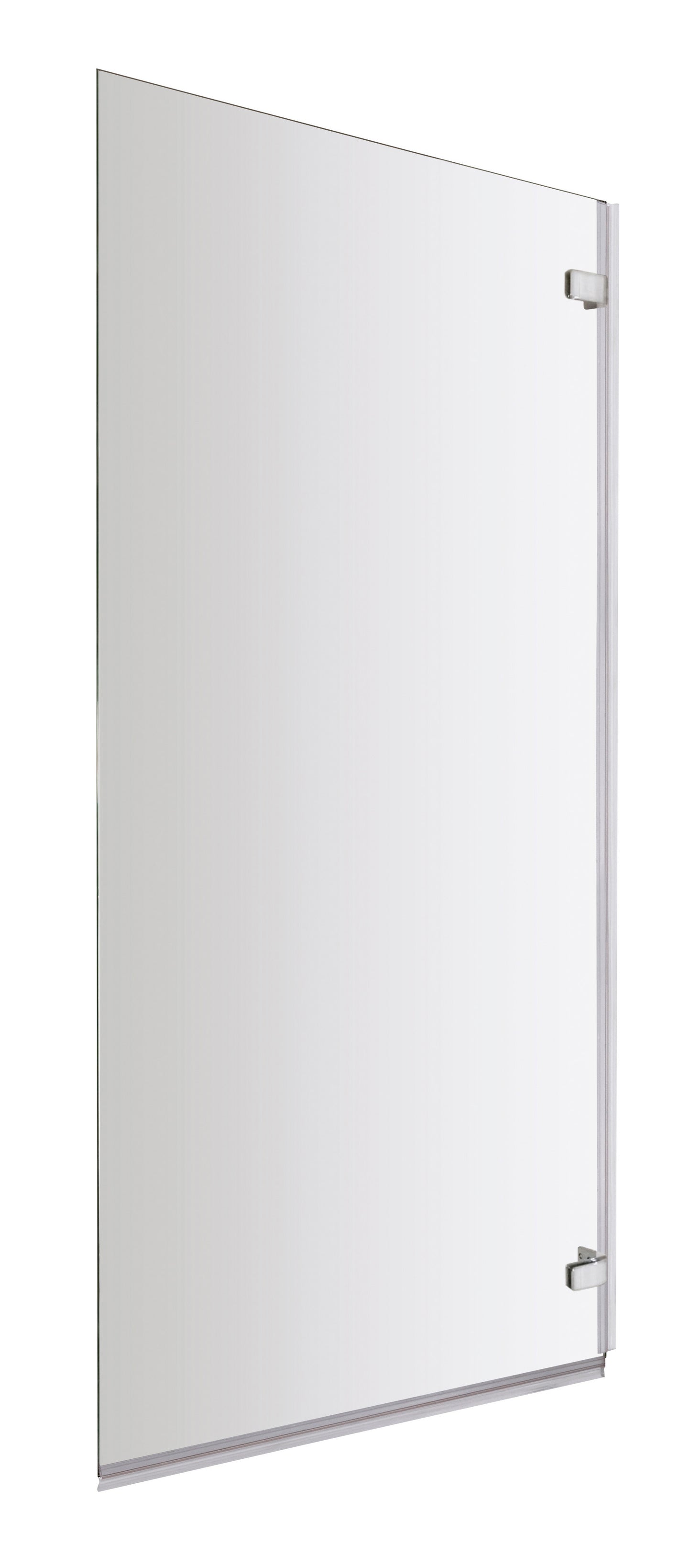 Nuie Ella Square Square Hinged Chrome 5mm Bath Screen