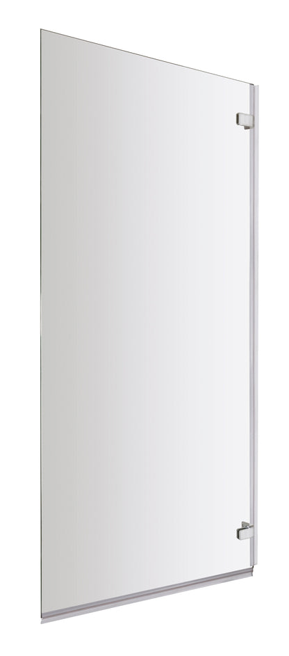 Nuie Ella Square Square Hinged Chrome 5mm Bath Screen