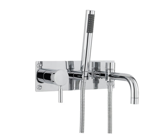 Hudson Reed Tec Single Lever Wall Mounted Bath Shower Mixer Tap